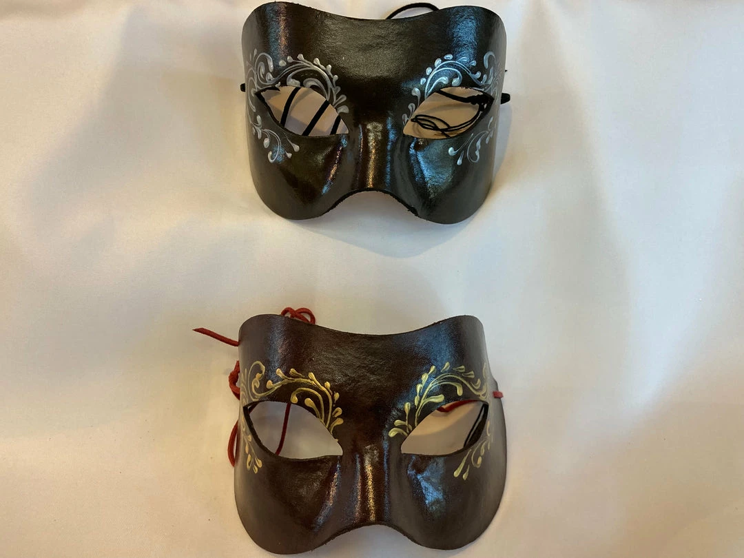 Veneziano Giuseppe Leather Venetian Mask Masks 7 Veneziano Giuseppe Leather Venetian Mask Masks