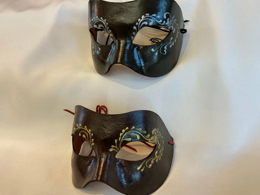Veneziano Giuseppe Leather Venetian Mask Masks 8 Veneziano Giuseppe Leather Venetian Mask Masks