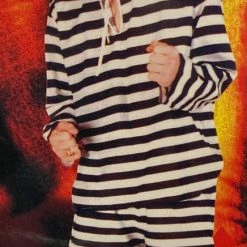 ND Costumes Striped Prisoner (Adult)