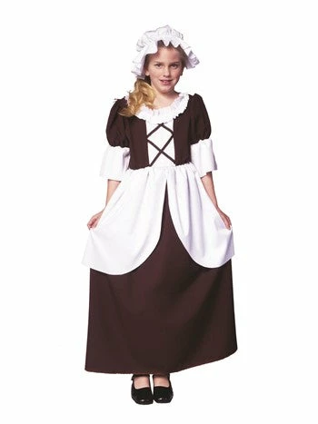 RG Costumes Girls Colonial Commoner Dress (Child) 3 RG Costumes Girls Colonial Commoner Dress (Child)