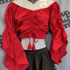 Kashi Costuming Separates Crop Swashbuckler Blouse (Adult)