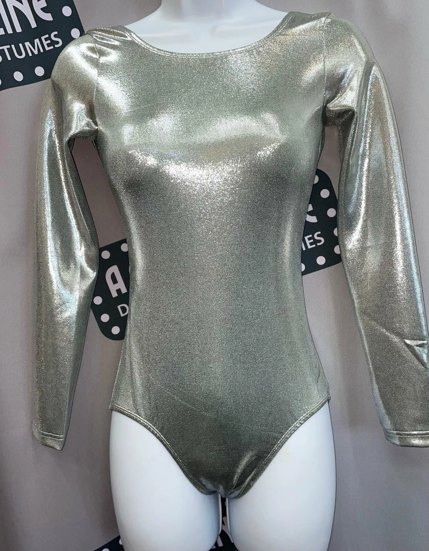Leos Long Sleeve Metallic Leotard (Adult) 3 Leos Long Sleeve Metallic Leotard (Adult)