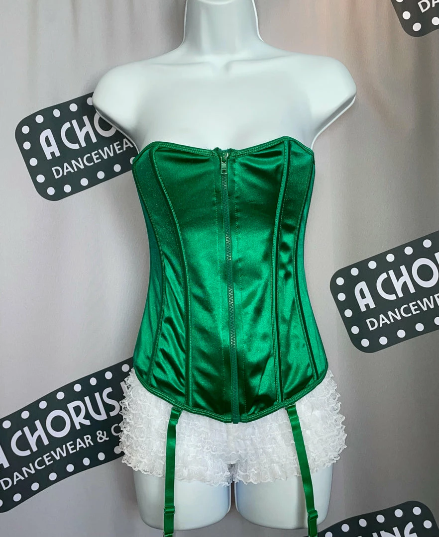 Seven Til Midnight Costuming Separates Green Stretch Corset 4 Seven Til Midnight Costuming Separates Green Stretch Corset