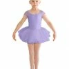 Bloch Mesh Back Cap Sleeve Tutu Dress (Lilac) Dance Boutique