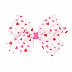 Wee Ones Heart Print Bow Gifts & Accessories