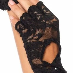 Leg Avenue Themes Lace Keyhole Fingerless Gloves
