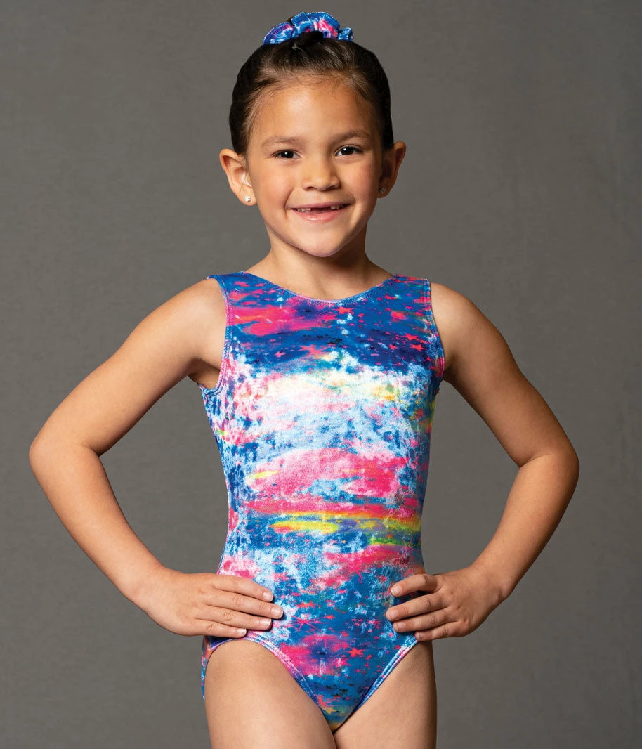 Motionwear Dance Boutique Velour Clouds Tank Leotard (Child) 3 Motionwear Dance Boutique Velour Clouds Tank Leotard (Child)