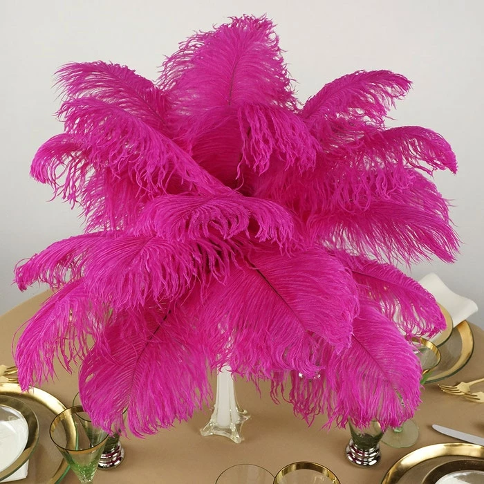 Zucker Ostrich Feather (Shocking Pink) Embellishments 6 Zucker Ostrich Feather (Shocking Pink) Embellishments