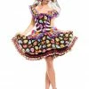 Party King Sugar Skull Senorita (Adult) Costumes