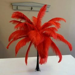 Zucker Ostrich Feather (Red) Embellishments 15 Zucker Ostrich Feather (Red) Embellishments