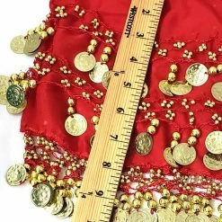 Apple Accessories Costuming Separates Belly Dance Gold Coin Hip Scarf