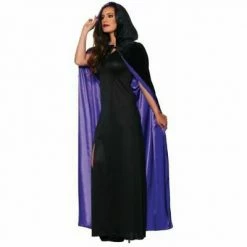 Underwraps Velvet Hooded Cape W/ Lining (Adult)