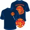 Eagle Emblems Fire Fighter T-Shirt (Adult) Costumes
